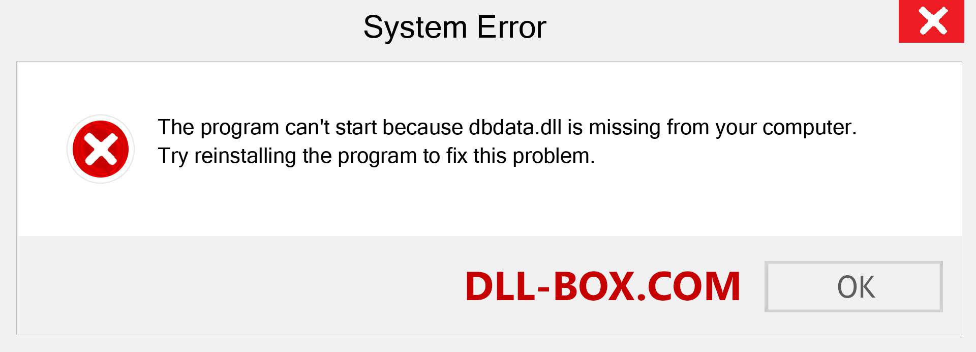  dbdata.dll file is missing?. Download for Windows 7, 8, 10 - Fix  dbdata dll Missing Error on Windows, photos, images